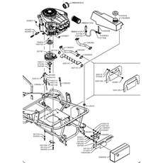 ENGINE B&S 7180 CLUTCH AND THROTTLE (from sn 609053 to sn 651118 from 2016 to 2017) spare parts