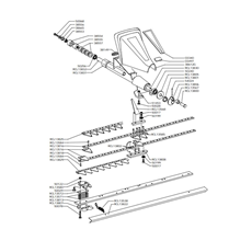 DOUBLE BLADE CUTTER BAR 96 cm(from s/n 168897 from 1990) spare parts