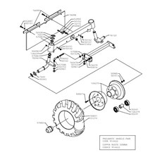 FRONT WHEEL AXLE (from sn 276401 from 2001) spare parts