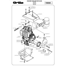 KOHLER KD15-350 ENGINE (from sn 701997 from 2012) spare parts