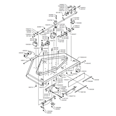 132 cm CUTTING DECK_FRAME(from s/n 567583 to s/n 575899 from 2013 to 2013) spare parts