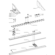 MIDDLE FINGER CENTRAL CUTTER BAR 110 cm(from 2015 from 2015) spare parts