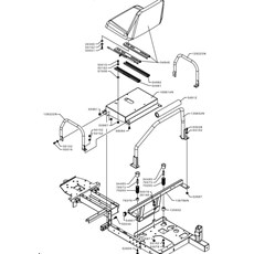 B&S 7180 SEAT AND ROLL BAR (from sn 633911 from 2017) spare parts