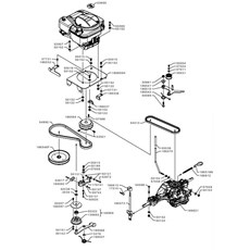 TRANSMISSION BELTS AND GEAR BOX (from sn 581311 to sn 605194 from 2014 to 2016) spare parts