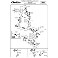 CUTTER BAR CENTRAL UNIT 9M7111 (from sn 585297 from 2014) spare parts