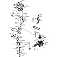 TRANSMISSION BELTS AND HYDROSTATIC AXLE (from sn 605195 from 2016) spare parts