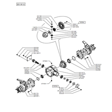 FRONT WHEEL AXLE(1)(from s/n 536678 from 2010) spare parts