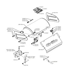 COVER AND TILLER 50CM (from sn 305500 to sn 680264 from 2005 to 2019) spare parts