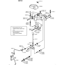 HANDLEBAR COLUMN AND LEVERS (from sn 666659 to sn 712482 from 2018 to 2021) spare parts