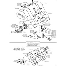 ADJUSTABLE COVER AND TILLER x6 (from sn 228001 from 1996) spare parts