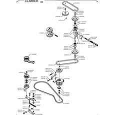 TRANSMISSION - BELTS AND CLUTCH (from sn 573998 to sn 578645 from 2013 to 2014) spare parts