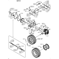 PTO TRANSMISSION AND WHEELS (from sn 666659 to sn 688848 from 2018 to 2020) spare parts