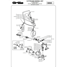 CUTTER BAR CENTRAL UNIT 2 (from sn 585297 from 2014) spare parts