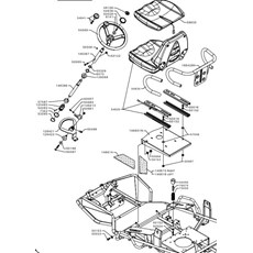 STEERING UNIT AND SEAT FROM SERIAL NO. 561436 (from sn 561436 to sn 570979 from 2012 to 2013) spare parts