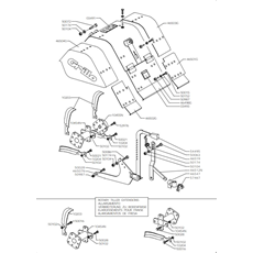 ADJUSTABLE COVER & TILLER X 4(from s/n 144251 from 1988) spare parts