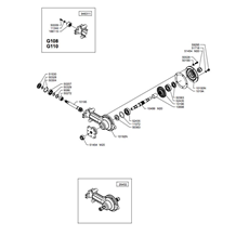 TILLER GEARBOX(from s/n 602416 from 2017) spare parts