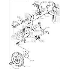 FRONT WHEEL AXLE (from sn 264001 to sn 276400 from 2001 to 2001) spare parts