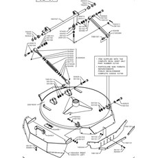 CUTTING DECK FRAME AND ARMS (from sn 642848 from 2017) spare parts