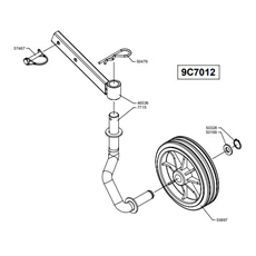 ROTARY TILLER SUPPORT WHEEL spare parts