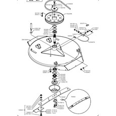 85 CM CUTTING DECK BELT TRANSMISSION AND BLADE (from sn 683870 from 2019) spare parts