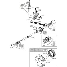TYRES AXLE (from sn 599726 to sn 610151 spare parts