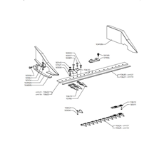 MIDDLE FINGER CENTRAL CUTTER BAR 110-127 cm(from s/n 144251 from 1988) spare parts