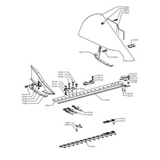 MIDDLE FINGERS LATERAL CUTTER BAR 80CM (from sn 226751 from 1996) spare parts