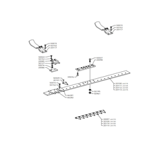 CUTTER BAR - TIROL CENTRAL BLADE-115-135-155 CM IN OIL BATH(from s/n 200251 from 1991) spare parts