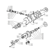REAR AXLE(from sn 129701 from 1986) spare parts