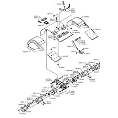 COVER AND COUNTER-ROTATING TILLER (from sn 228001 from 1996) spare parts