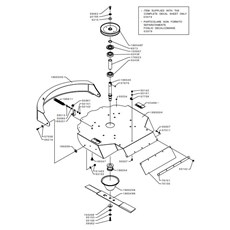 62 CM CUTTING DECK TRANSMISSION AND BLADE (from sn 577726 from 2014) spare parts