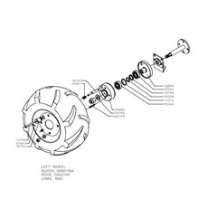 WHEEL AXLE RELEASE (from sn 264001 to sn 276401 from 2001 to 2001) spare parts