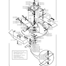 91 CM CUTTING DECK (from sn 363301 to sn 385500 from 2006 to 2007) spare parts