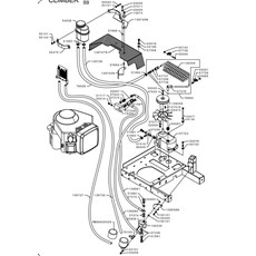 HYDRAULIC EQUIP. - VANGUARD 21HP (from sn 363301 to sn 523252 from 2006 to 2009) spare parts