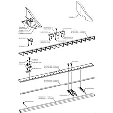 MIDDLE FINGER CENTRAL CUTTER BAR 110-127 CM (from sn 569216 from 2013) spare parts