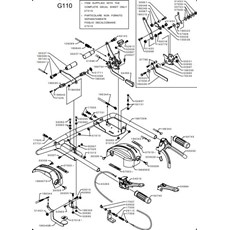 HANDLEBAR AND DRIVE LEVER SYSTEM 15LD350 - 440 (from sn 682141 from 2019) spare parts