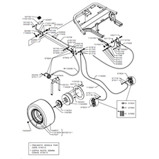 BRAKES & FRONT WHEELS(1st version)(from s/n 309351 to s/n 340419 from 2005 to 2007) spare parts
