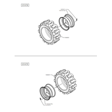 WHEELS TRACTOR 23x10.50-12 spare parts