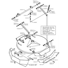 CUTTING DECK FRAME AND ARMS (from sn 546604 from 2011) spare parts