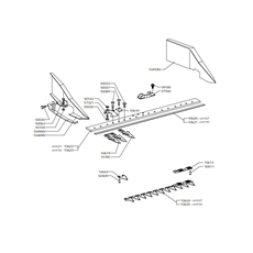 MIDDLE FINGER CENTRAL CUTTER BAR 110-127 cm(from s/n 693699 from 2020) spare parts