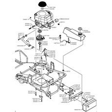 ENGINE B&S INTEK 13,5 HP CLUTCH AND EXHAUST BOX (from sn 575101 to sn 594819 from 2013 to 2015) spare parts