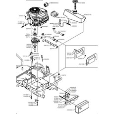 ENGINE B&S 7220 CLUTCH AND THROTTLE (from sn 647955 to sn 658240 from 2017 to 2018) spare parts