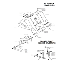 COVER & TILLER 50 cm -1st VERSION(from s/n 168897 from 1990) spare parts