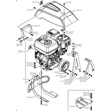 ENGINE HONDA GX270 - GR300 - R300D spare parts