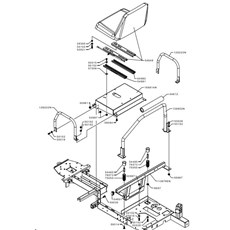 VANGUARD 16HP SEAT AND ROLL-BAR (from sn 363301 from 2006) spare parts