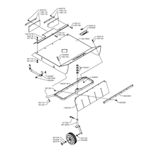 GRASS CUTTER COMPACT - COVER & WHEEL(from s/n 102801 from 1984) spare parts