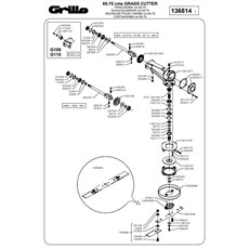 GRASS CUTTER COMPACT - BLADES & TRANS. (from sn 585297 from 2014) spare parts