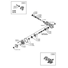 COUNTER-ROTATING TILLER GEARBOX (from sn 586396 from 2014) spare parts