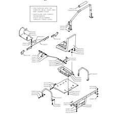 REAR FRAME (from sn 363301 to sn 385500 from 2006 to 2007) spare parts