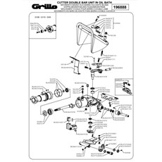 CUTTER DOUBLE BAR UNIT IN OIL BATH (from sn 585297 from 2014) spare parts